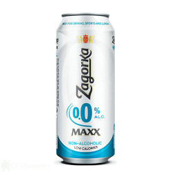 Бира - Загорка - Maxx - безалкохолна - кен - 0.5л.