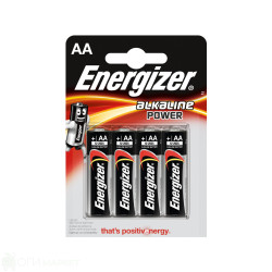Батерия - Energizer - алкална - AA 1.5V - 4+4бр