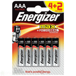 Батерия - Energizer - алкална - AAА1.5V - 4+2бр