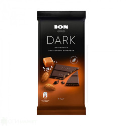 Шоколад - ION - Dark - с бадем и карамел - 0.90гр. 