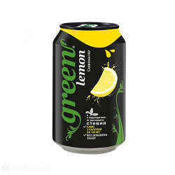 Газирана напитка - лимон - със стевия - 355мл.