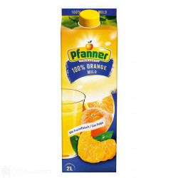 Сок - Pfanner - портокал 100% - син - 2л.