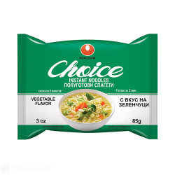 Спагети - Choice - Зеленчуци - 85гр.