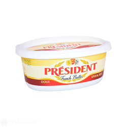 Масло - Президент - 82% - кутия - 250гр.