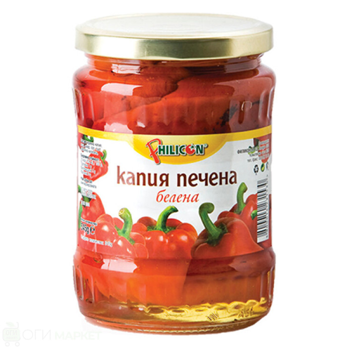 Червени капия - Philicon - печени - 560гр.