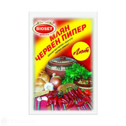 Червен пипер - bioset - лют - 40гр.