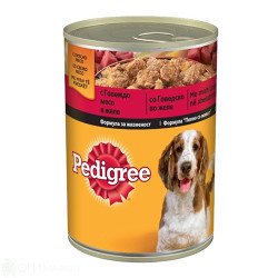 Кучешка храна - Pedigree - консерва - говеждо -  400гр.