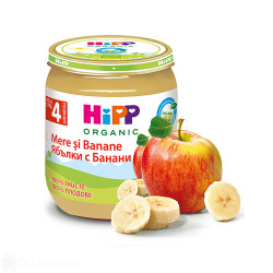 Плодово пюре - HIPP - ябълка и банан - 125гр.