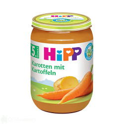 Зеленчуково пюре - HIPP - морков и картоф - 190гр.