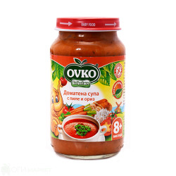 Доматена супа - Ovko -  с пиле и ориз - 220гр.