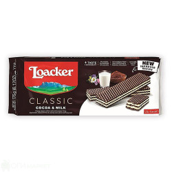 Вафли - Loacker - шоколад и мляко - 0.175гр.