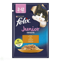 Пауч - котешки - Felix - Junior - 85гр.