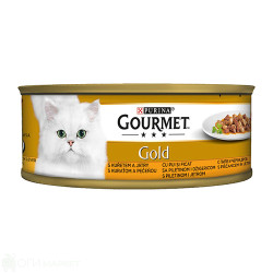 Котешки пастет - Gourmet - пиле и черен дроб - 85гр.