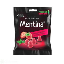Желирани бонбони - Mentina - ягода - 80гр.