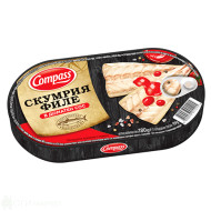 Скумрия - филе -  Compass - в доматен сос - 170гр. Скумрия - филе -  Compass - в доматен сос - 170гр.