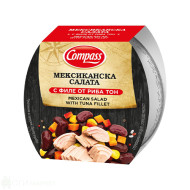 Мексиканска салата - Compass - с филе от риба тон - 160гр. Мексиканска салата - Compass - с филе от риба тон - 160гр.