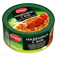 Наденица с боб - Compass - 300гр. Наденица с боб - Compass - 300гр.