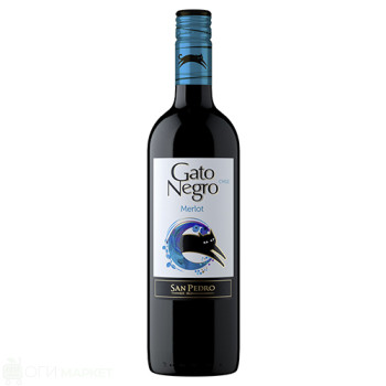 Червено вино - Gato Negro - Merlot - 0.75л.