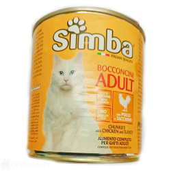 Консерва - Simba - котешка храна - пиле и пуйка - 720кг.