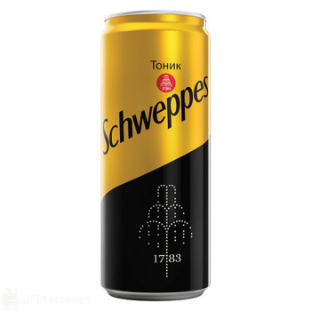 Газирана напитка - Schweppes - тоник - 330мл.