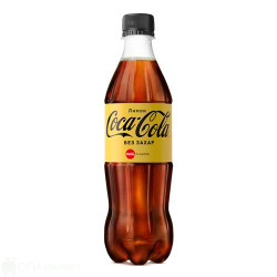 Газирана напитка - Coca Cola - с лимон - без захар - 500мл.