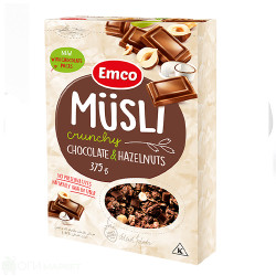 Мюсли - Emco - с шоколад и лешници - 375гр.