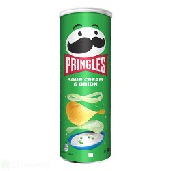 Чипс - Pringles - сметана и лук - 165гр.