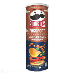 Чипс - Pringles - печени чушки и хумнус - 165гр.