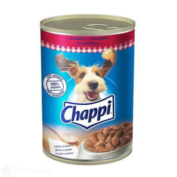 Кучешка храна - Chappi- консерва - говеждо - 1.200кг.