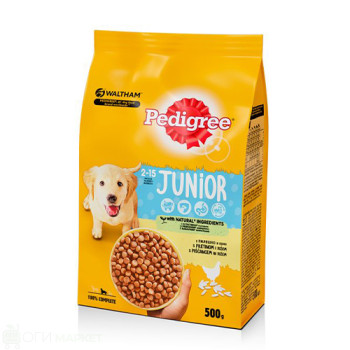 Кучешка храна - Pedigree - суха - Junior - 500гр.
