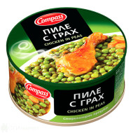 Пиле с грах - Compass - 300гр.