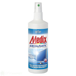 Препарат - Medix - за почистване на екрани и пластмасови повърхности - 200гр.