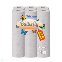 Тоалетна хартия - Zebra - Butterfly - 24бр.