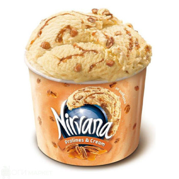 Сладолед - Nirvana - Pralines&Cream - 130гр.