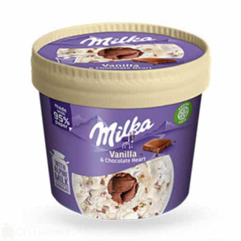 Сладолед - Milka - ванилия - кутия - 94гр.