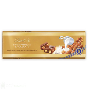 Шоколад - Lindt - Gold - лешник - 0.300гр.