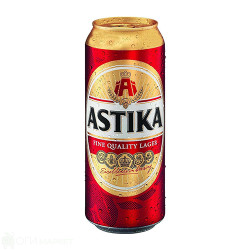 Бира - Astika - кен - 0.5л.