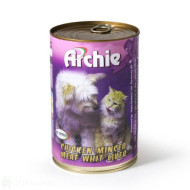 Консерва - Archie - кучешка - пиле и дроб - 1.1кг.
