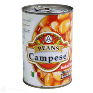Печен боб - Campese - в доматен сос - 400гр. Печен боб - Campese - в доматен сос - 400гр.