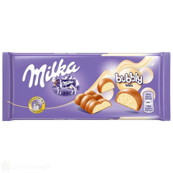 Шоколад - Milka - Bubbly - white - 0.90гр.