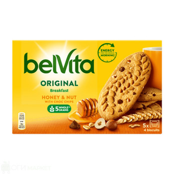 Бисквити - Belvita - лешници и мед - 0.225гр.