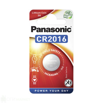 Батерия - Panasonic - CR2016 - 1бр.