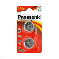 Батерия - Panasonic - CR2025 - 2бр.