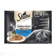 Котешки пауч - Sheba - рибни ястия - 4х85гр. Котешки пауч - Sheba - рибни ястия - 4х85гр.