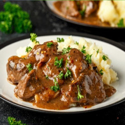 Телешко месо - с картофено пюре - кг.