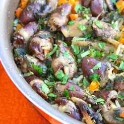 Пилешки сърца - с ориз - кг.