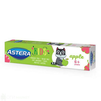 Детска паста за зъби - Astera - 6+ - 50мл.