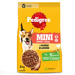 Кучешка храна - Pedigree - суха - за дребни породи - птиче месо и зеленчуци - 2кг.