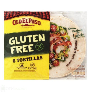 Тортила без глутен Old El Paso 6бр. 216гр.