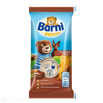 Кексче - Barni -  с шоколад - 30гр.